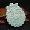 Colgante Bagua de Cabeza de Animal Natural de Doble Cara de Jade de Guizhou al por Mayor para Hombres y Mujeres, Colgante de Jade Bagua con Cara de Animal de Jade de Lushan