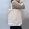 Bolsa de Lienzo en Blanco al por Mayor de Fábrica Estilo Coreano Pintura a Mano Graffiti Personalizada Bolsa Bandolera Blanca Hombro Logo Bolsa de Lienzo