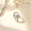 Anillo Ladrillo de Diseño Nicho de Alta Gama Lujo Accesible para Mujer Moda Europea y Americana Creativo Zirconia Chapado en Oro Anillo Abierto Ajustable