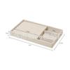 Bandeja para Joyas, Organizador de Almacenamiento de Aretes de Terciopelo Gris, Caja de Almacenamiento de Joyas con Cajón, Solución de Almacenamiento de Joyas