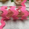 En stock 8 mm Color Sólido Ola Forma de S Borde Curvo con Cinta de Encaje Cortina Sombrero Ropa Infantil Accesorios de Boda Accesorios de Ropa