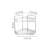 Estante de esquina transparente de lujo ligero, estante de almacenamiento de cosméticos, estante de escritorio multicapa, organizador de tocador de baño