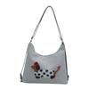 Mochila a cuadros de gran capacidad de estilo coreano para mujer, bolso de hombro holgado de moda para otoño 2024.