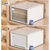 Caixa de armazenamento de plástico tipo gaveta de instalação gratuita, caixa de armazenamento de guarda-roupa doméstico, caixa de armazenamento de roupas combinadas multicamadas, atacado