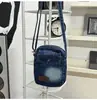 Bolso Bandolera de Mezclilla Retro Bolso de Hombro para Mujer Bolso de Hombro Pequeño Portátil para Viaje Versátil Moda Vertical para Teléfono Móvil