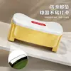 Banqueta de plástico para vaso sanitário, banqueta de banheiro, uso doméstico, infantil curva, antiderrapante, apoio para os pés que aumenta a altura, banqueta com armazenamento