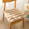Cojín de Asiento de Felpa de Piel de Conejo de Lujo Ligero Almohadilla para Silla Aula Oficina Hermoso Cojín para Glúteos Cojín de Asiento Largo para Estudiantes de Invierno