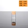 22 diámetro boca recta Frasco de vidrio de corcho tubo de ensayo botella botella pequeña botella de vidrio transparente tubo recto botella de los deseos botella de almacenamiento de áloe