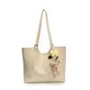 Bolsa tote casual estilo coreano, simples, de grande capacidade, para mulheres, para trabalho, leve, para todos os tipos de uso, de ombro único, para primavera e verão