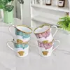 Caneca de porcelana Medusa estilo europeu, copo de água de cerâmica decorado com ouro, xícara de café para casa, presente corporativo, atacado de fábrica