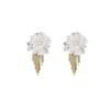 Doce Estilo Pastoral Flor Fresca Strass Borla Brincos Luz Luxo Alto Sentido Moda Tendência Design Sentido Brincos