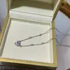 Collar de Zirconia Estilo Frío Amor para Mujer Sentido de Diseño Avanzado Lujo Ligero de Moda Estilo Metálico Combinable Collar de Celebridad Cibernética Clavícula