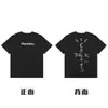 Coleção Ts Travis Scott Cactus Jack Estilo Joint Casual Gola Redonda Manga Curta Masculino e Feminino Verão Masculino