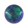 Anillo de gema Huagang redondo piedra OPALO superficie piedra desnuda OPALO artificial base plana liso combado color OPALO piedra principal