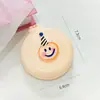 Macaron Fofo Desenho Animado Escova Almofadada Alto Valor Portátil Pente Pequeno Pente Espelho Pente Integrado Pente de Massagem Atacado