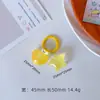 Ca98 Chaveiro Fofo Estrela Coração Gordinha Rosa Ins Pingente de Bolsa Feminina Pingente de Corrente de Celular Presente