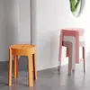Taburete de Plástico para el Hogar Engrosado Taburete Molino de Viento Silla de Comedor Simple Moderna Banco Alto Mesa de Comedor Silla de Goma Apilable