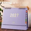 2027 Calendário de Mesa Criativo Simples Calendário de Planejamento de Escritório Item Decorativo Empresa Ano do Carneiro Calendário de Mesa Personalizado