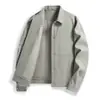 Nueva chaqueta casual elegante de solapa para hombre, abrigo negro de moda estilo coreano para primavera y otoño, top versátil para el trabajo