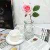 Simulação transfronteiriça flor rosa casamento quarto sala de estar mesa flor cascata rosa ramo único ornamentos florais biônicos