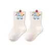 Calcetines Infantiles para Primavera, Otoño e Invierno, Clase A, Calcetines para Bebé Niños y Niñas, Calcetines Infantiles Zhuji, Calcetines de Algodón de Caña Media, Diseño de Dibujos Animados Sin Costuras