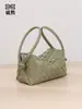 Bolso de Cámara de Mano Nuevo Estilo Transfronterizo, Color Sólido, Bolso Tejido Hecho a Mano de Nicho para Mujer, Bolso Almohada Cruzado de Hombro Versátil Casual