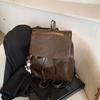 Mochila de moda retro de moda para otoño e invierno, nueva, sencilla, informal, combinable, de gran capacidad, para mujer.