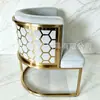 Silla de ocio de acero inoxidable, un sofá individual moderno y minimalista, ideal para salones de belleza, salones de uñas y áreas de recepción para reuniones y discusiones.