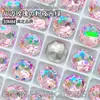 Diamantes para Manicura de Corte Rosa Octogonal, Brillantes Multifacéticos Rose Millennium K9 Vidrio de Alta Calidad Base Puntiaguda Joyería Especial para Manicura