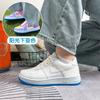 Color de Tendencia Nacional Zapatos Blancos que Cambian de Color Estilo Coreano Estilo Hong Kong Casual Versátil Color Degradado Dragón Fuerza Aérea Deportes Color Cambiante al Sol Tenis