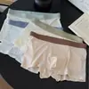 Ropa interior para hombre Ns161 con patrón de gofre de seda helada, sin costuras, secado rápido, cómoda, delicada, fresca, zona de la entrepierna de algodón puro, 10A para hombre