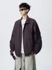 Chaqueta estilo americano con cuello alto para hombre, nuevo modelo otoño 2026, manga murciélago, corte holgado, longitud media, chaqueta de vuelo, marca de moda