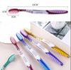 Escova de dentes para adultos de cerdas médias e duras para uso doméstico, limpador de manchas de dente, manchas de fumaça, auxiliar, embalagem individual, atacado de escovas de dentes, geração