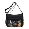 Bolso de Nylon Estampado de Moda para Madres de Mediana Edad, Bolso Nuevo para Mujer, Bolso Cruzado de Hombro Casual de Gran Capacidad, Bolso de Tela