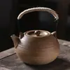 Tetera Grande de Gres Vintage para Preparar Té, Tetera Sencilla para Hogar y Oficina con Taza de Té para Preparar Té