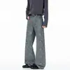 Jeans casuales para hombre, estilo holgado de pierna ancha, con jacquard de patrón de letras y estampado integral, estilizan y son versátiles, novedad de Xintang