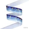 Cinta de satén degradado de 25 MM, lámpara de cristal dorado con láser caliente, cinta de satén de doble cara, barra, cinta de seda, material para manualidades DIY hecho a mano