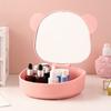 Espelho de maquiagem dobrável estilo ins com armazenamento Caixa Espelho Dormitório de estudante feminino Desktop Household Small Beauty Makeup Mirror