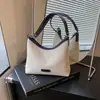 Bolsa de ombro estilo coreano, grande capacidade, retrô, casual, tipo sacola para axila, para mulheres, nova tendência de verão 2026, simples, de ombro e transversal