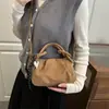 Los Bolsos de Moda de Este Año para Mujer Son de Estilo Retro, Simples y Elegantes con Pliegues, Nuevos Bolsos de Mano de Moda con Textura, Bolsos Cruzados Versátiles