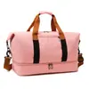 Bolsa de Viagem de Grande Capacidade com Separação Úmido/Seco em Tecido Oxford para Mulheres Viagem Curta Leve Bolsa de Viagem com Separação Úmido/Seco para Mulheres