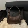 Bolso de Hombro Retro de Moda Nuevo Invierno 2025, Bolso Cuadrado Pequeño Versátil, Bolso Cruzado Casual de Textura de Nicho Estilo Coreano