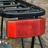 Suporte de lâmpada de prateleira traseira de bicicleta de montanha refletor refletor de dois furos de aviso de luz traseira acessórios de equitação