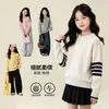 TUTU Elefantinho Roupas Infantis Suéter de Tricô para Meninas Roupa de Outono e Inverno Infantil 2026 Novo Estilo Top para Crianças Maiores Camada Interna