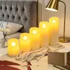 Luz Electrónica de Vela LED, Sin Humo y Sin Llama, Vela Falsa Simulada, Decoración Romántica para Cumpleaños y Bodas, Luz Guía para Juego de Rol Script-Killing