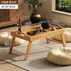 Mesa Dobrável Sala de Chá Mesa de Café Bandeja de Chá Sentar no Chão Tatame Janela de Canto Mesa de Estudo para Casa Sala de Estar Quarto Peitoril da Janela Mesa Baixa