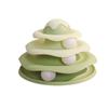 Brinquedo para Gatos Pista de Sorvete Bandeja de Diversão de Três Camadas para Divertir Gatos e Aliviar o Tédio Brinquedos para Gatos e Filhotes se Divertirem Suprimentos para Animais de Estimação