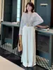 Calça-Saia Feminina Leve e Fluida de Cintura Alta Air Pants 2026 Novo Estilo de Verão Fresca Emagrecedora Casual 275175