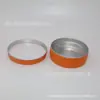 Bote de Crema Naranja de 100g Ml83*27Mm, Caja para Bálsamo, Caja para Empaque de Té, Lata de Aluminio, Caja Sellada de Aluminio para Cera de Coche