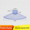 60mm 6 cm sugador de cabeça de cogumelo de plástico transparente céu azul cabeça redonda